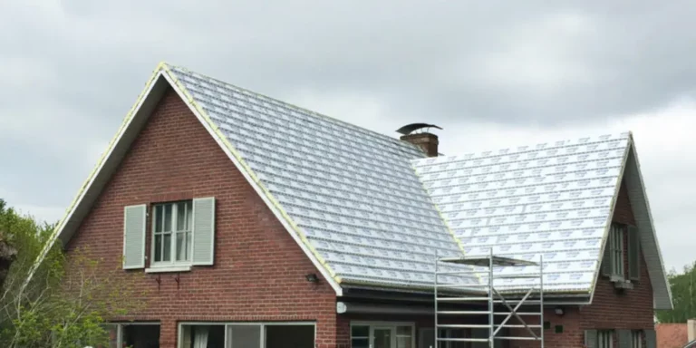 Isolation de toiture sur maison réalisée dans le Nord de la France